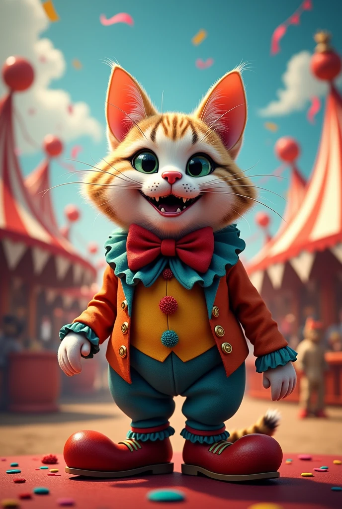 Clown cat