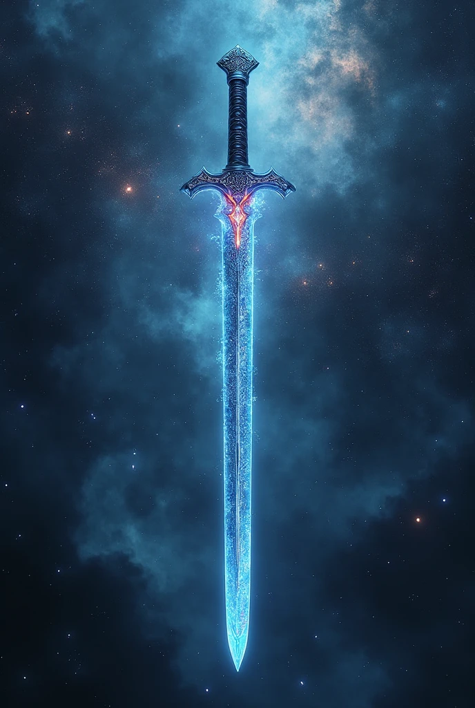 A Demon Slayer katana, incredibly powerful, forged of brilliant diamond, hangs suspended in the air at the center of the universe..