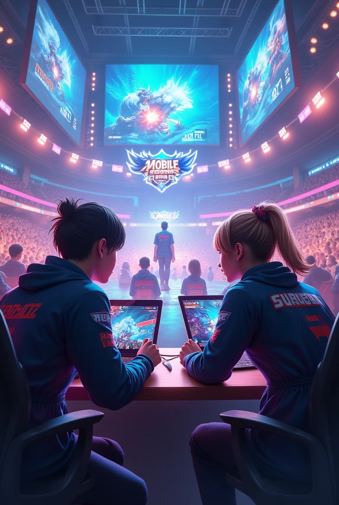 Professional eSports background in mobile legends