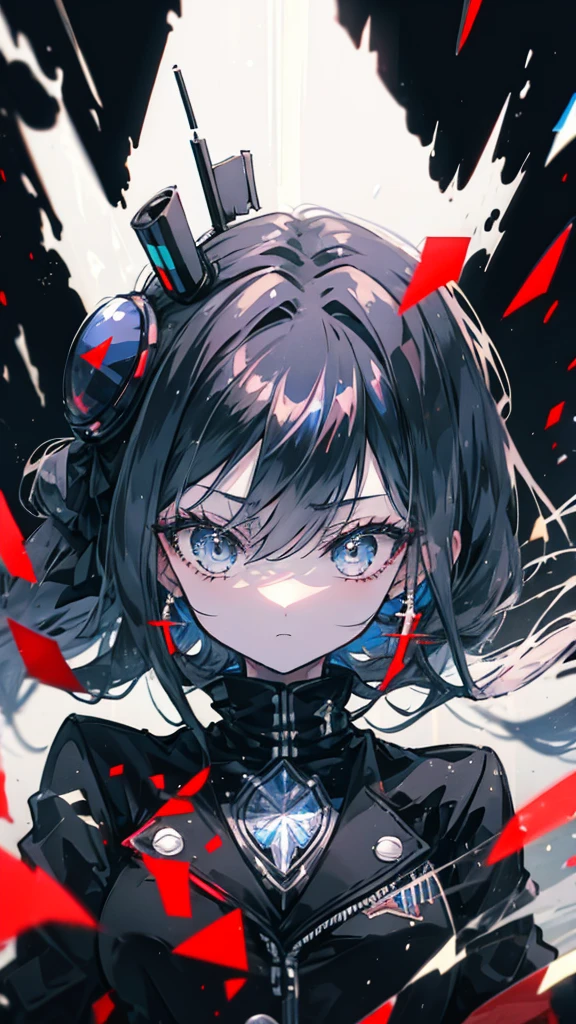 A woman wearing a black jacket and a black mask, Anime Styleに, Anime Styleキャラクター, Style Anime, as an Anime characters, an Anime, Anime characters, (Anime), Anime Moe Art Style, Anime Style, Girls Frontline Style, City Girl Fan Art, modern anime style, female Anime characters, High quality anime art style, Anime Style