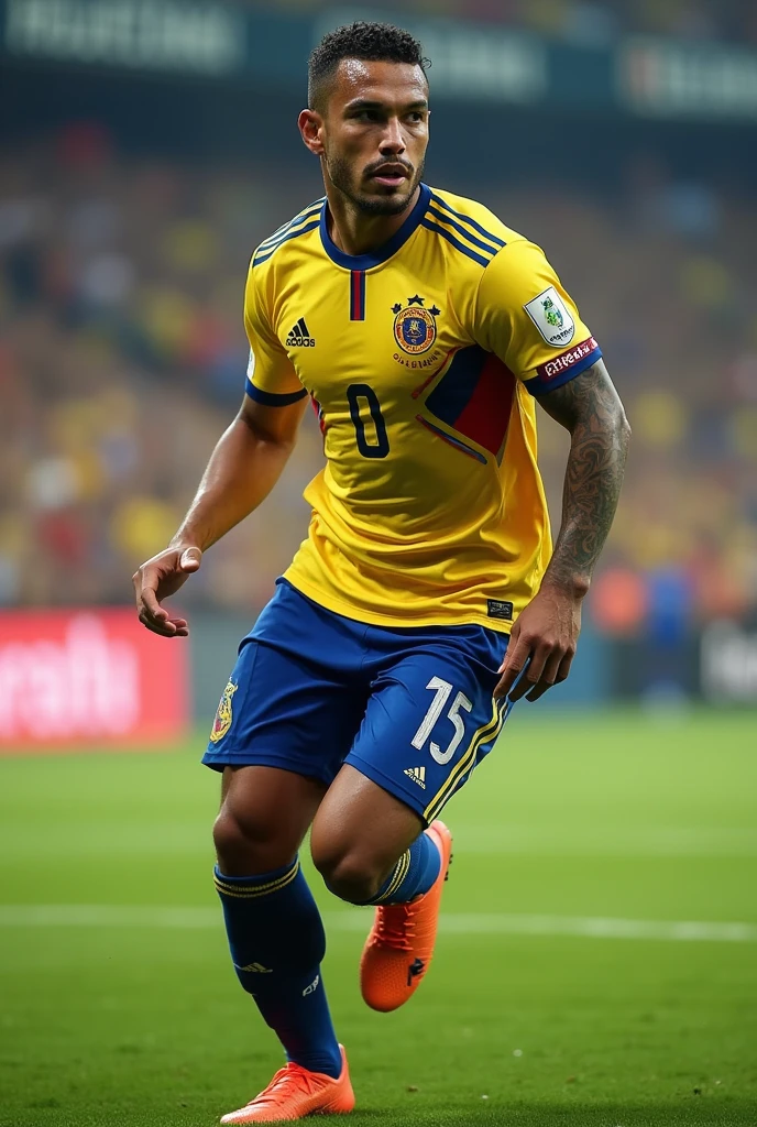Big Brea is a player for the Colombian national team wearing the jersey number that has the name Gualdron on it.