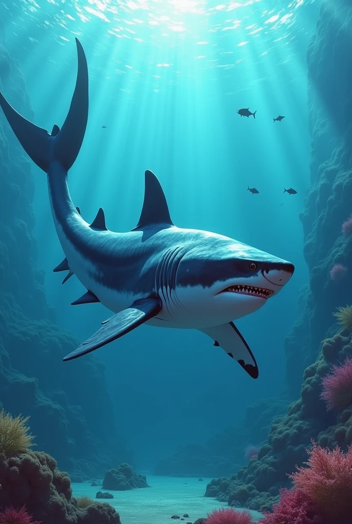 shark Large tail Large tail fin
