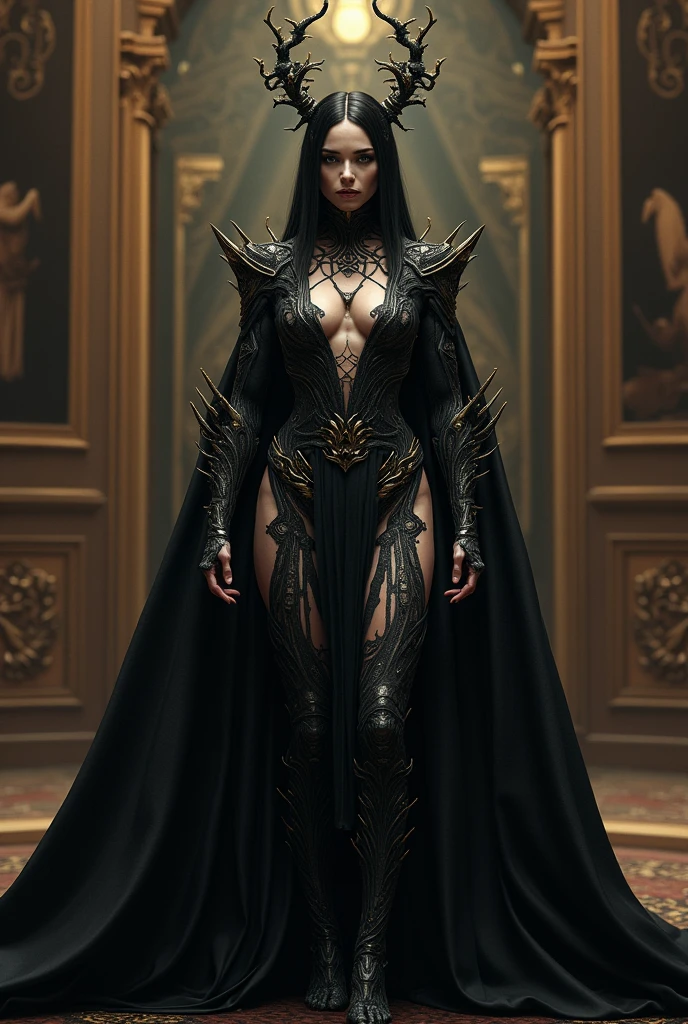 A mutant queen who has mind control powers, She looks majestic
