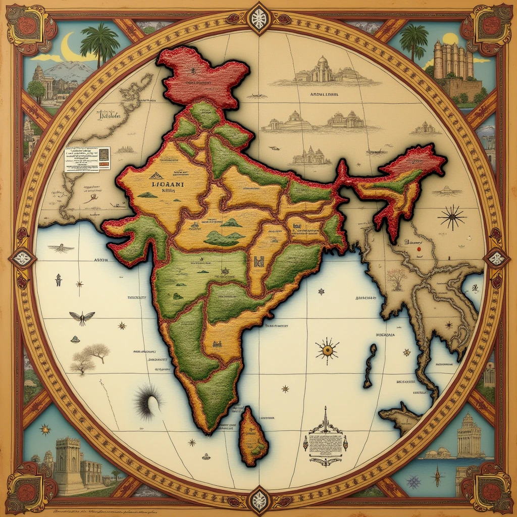 Ancient Indian map

