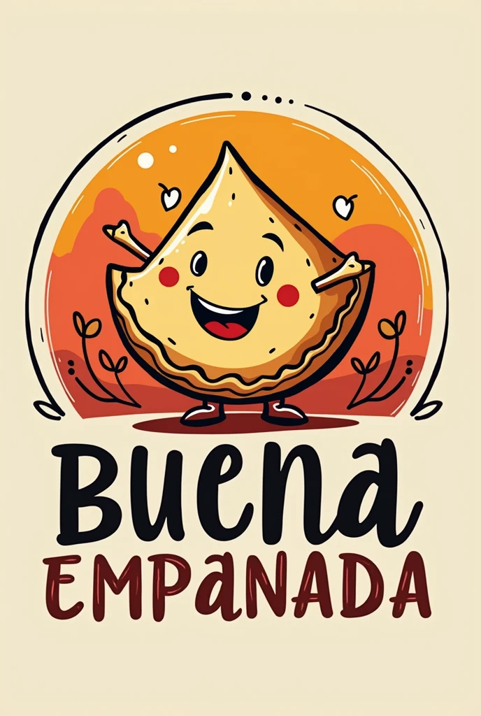 Logo for an empanada place called Buena Empanada