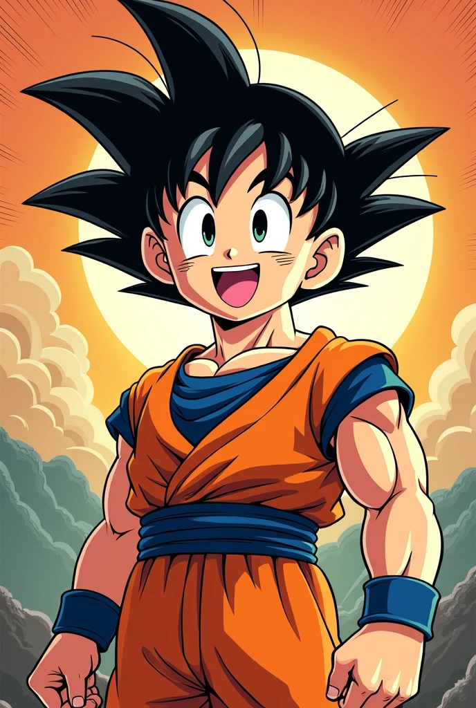 Don Bosco, EL PADRE DE LOS youngES, cheered up DIBUJO. LOOK AHEAD. young, CHARACTER MIXED WITH GOKU. THEM BEING ONE. cheered up. comic