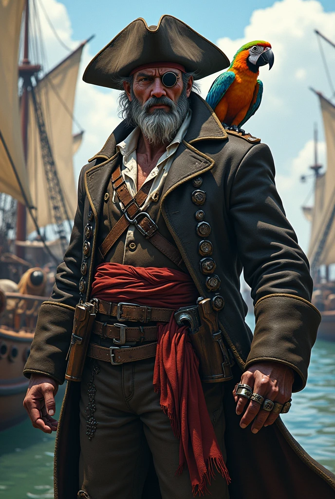 pirate with an anchor hand