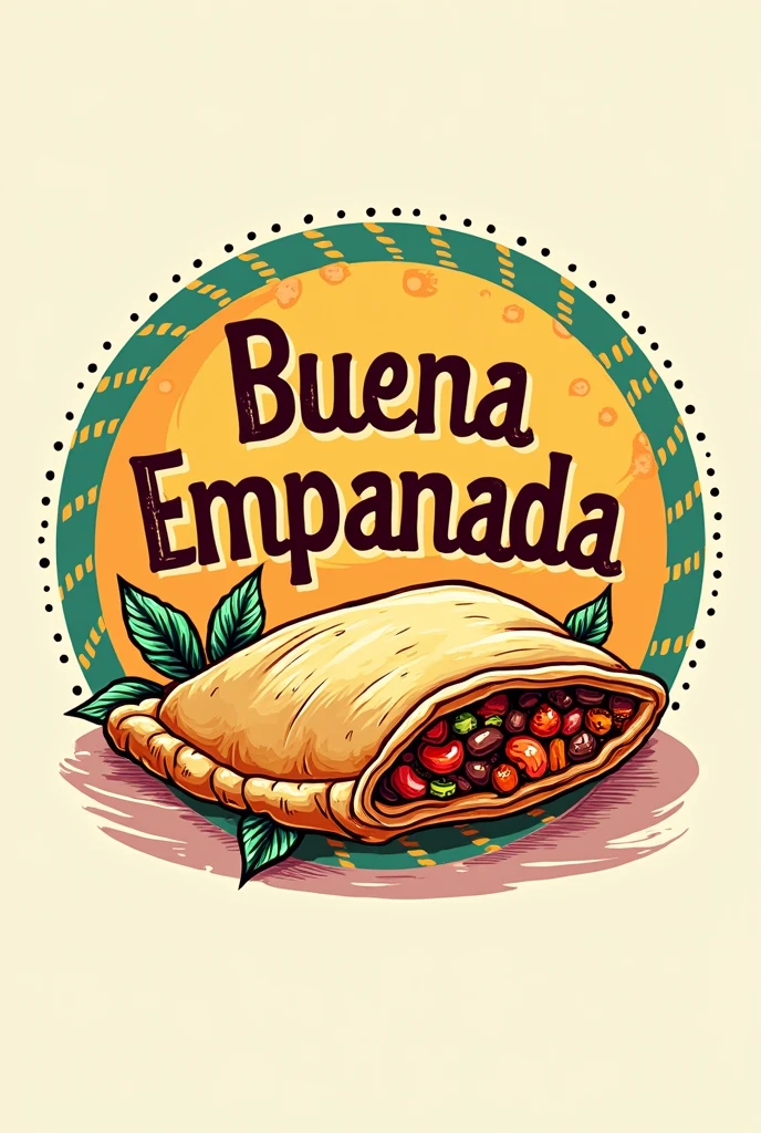 Logo for an empanada place called Buena Empanada