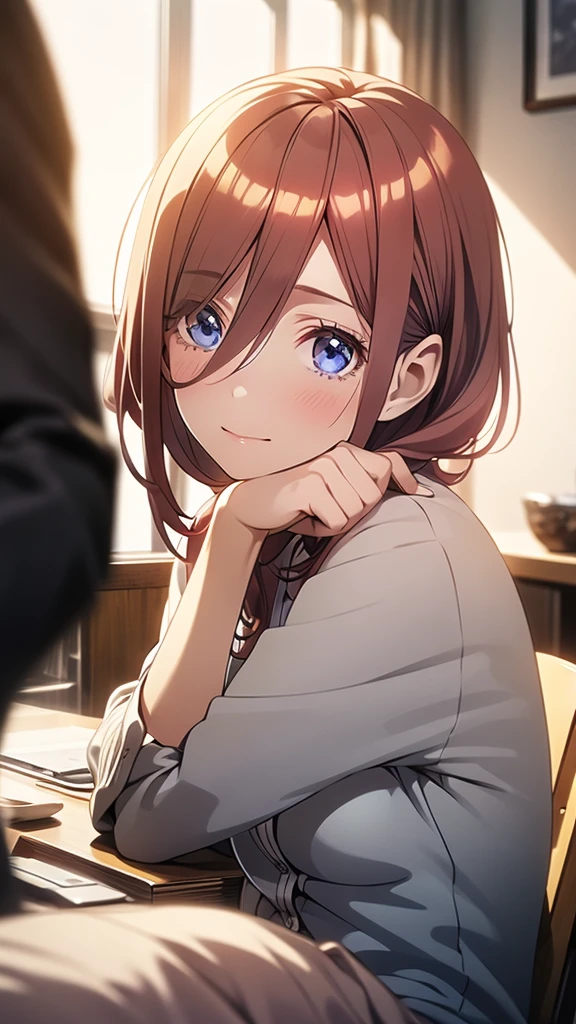 realistic, dramatic, sensuous, highly detailed portrait of a beautiful young woman with long reddish brown hair, Two Women、The left side has short hair、The right side has long hair、big blue eyes with long eyelashes, detailed facial features, smooth vibrant アニメ-style skin texture, perfect busty figure, confident and attractive pose, white panties visible, hotel room night view, soft lighting, romantic and sensuous atmosphere, (best quality, 4K, 8k, highres, masterpiece:1.2), ultra-detailed, (realistic, photorealistic, photo-realistic:1.37), HDR, uhd, studio lighting, ultra-fine painting, sharp focus, physically-based rendering, extreme detail description, professional, vivid colors, bokeh, portraiture, アニメ