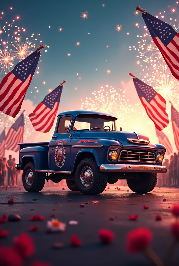 Mr america washing a old car with cloth and foam at a river bank