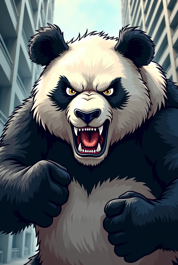 Create an Angry Panda as a Company Mascot