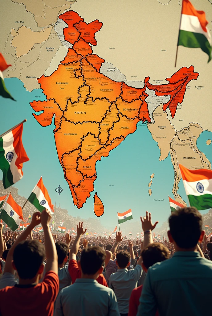 India independence celebrate in pakistan occupied kashmir map