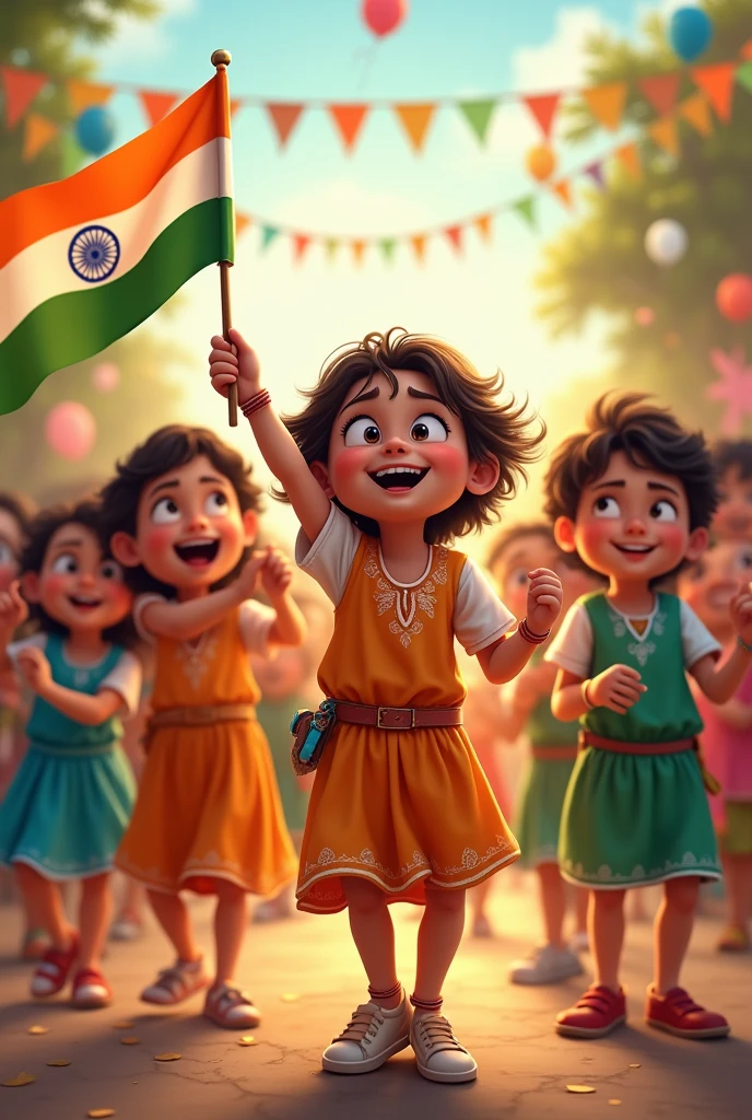 15 August independence kids photo