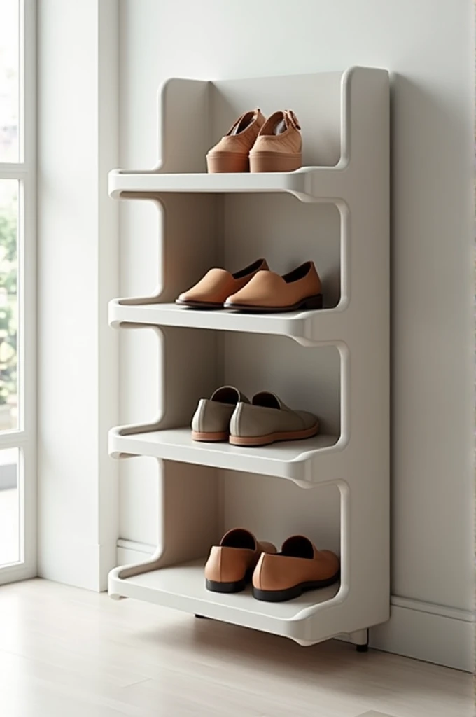 1. Shoe Rack Design
Material: Use materials that are resistant to moisture and easy to clean. Several material options include:
Waterproof plastic: Easy to clean and does not absorb odors.
Stainless steel: Durable and odor-resistant.
Wood with anti-bacterial coating: Offers durability and can be treated with protective coatings.