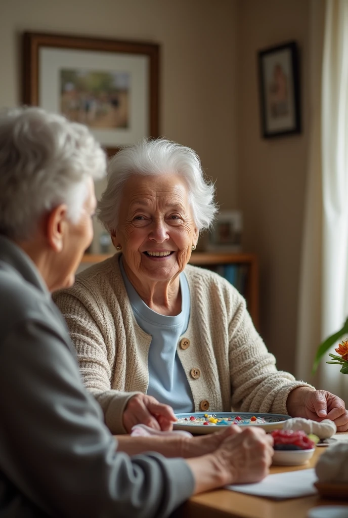 Happy-go-lucky senior caregiver making a difference in someone else's life