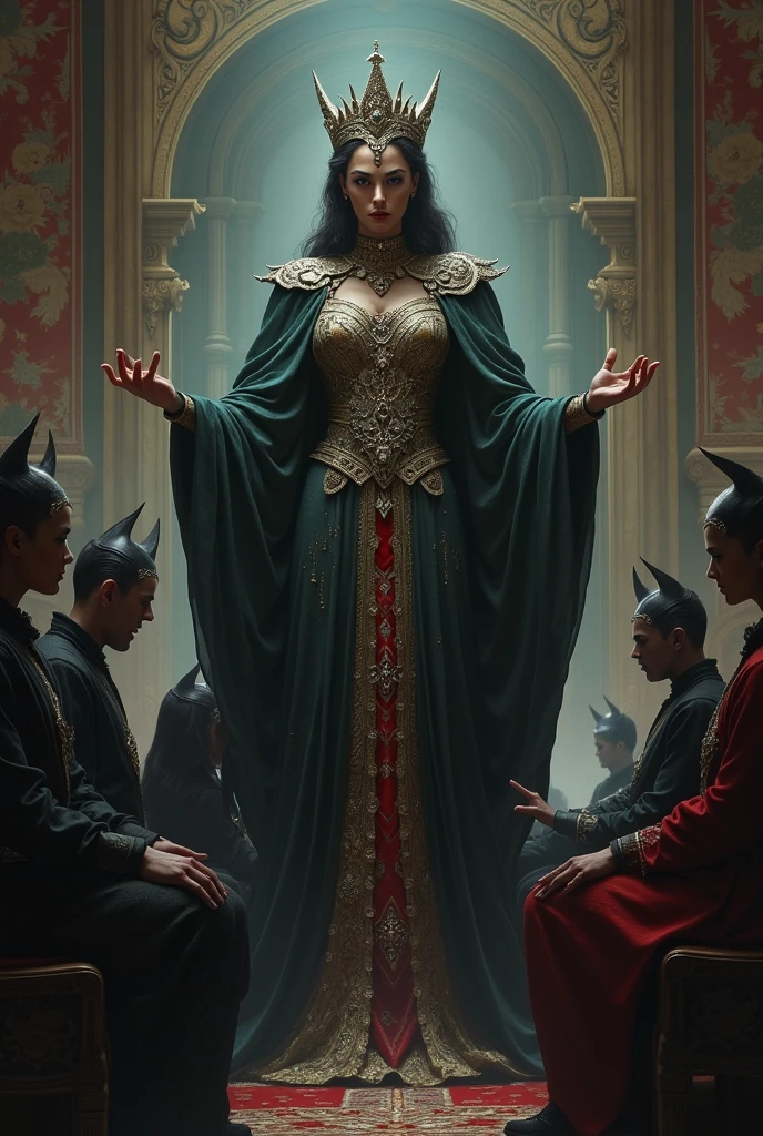 Queen with mind-controlling powers