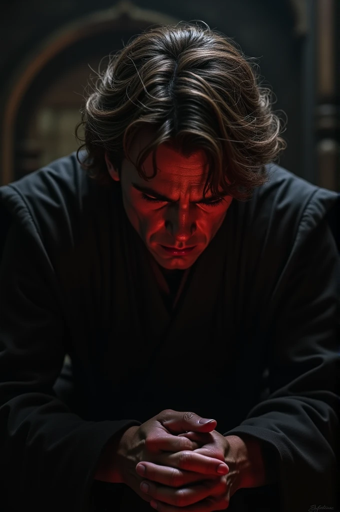 Anakin Skywalker crying