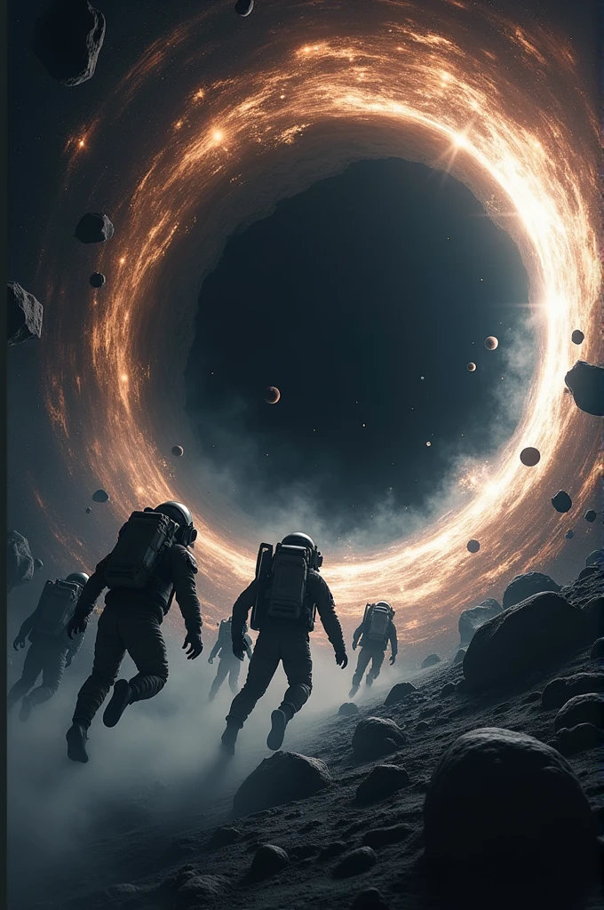 Astronauts escaping from a black hole