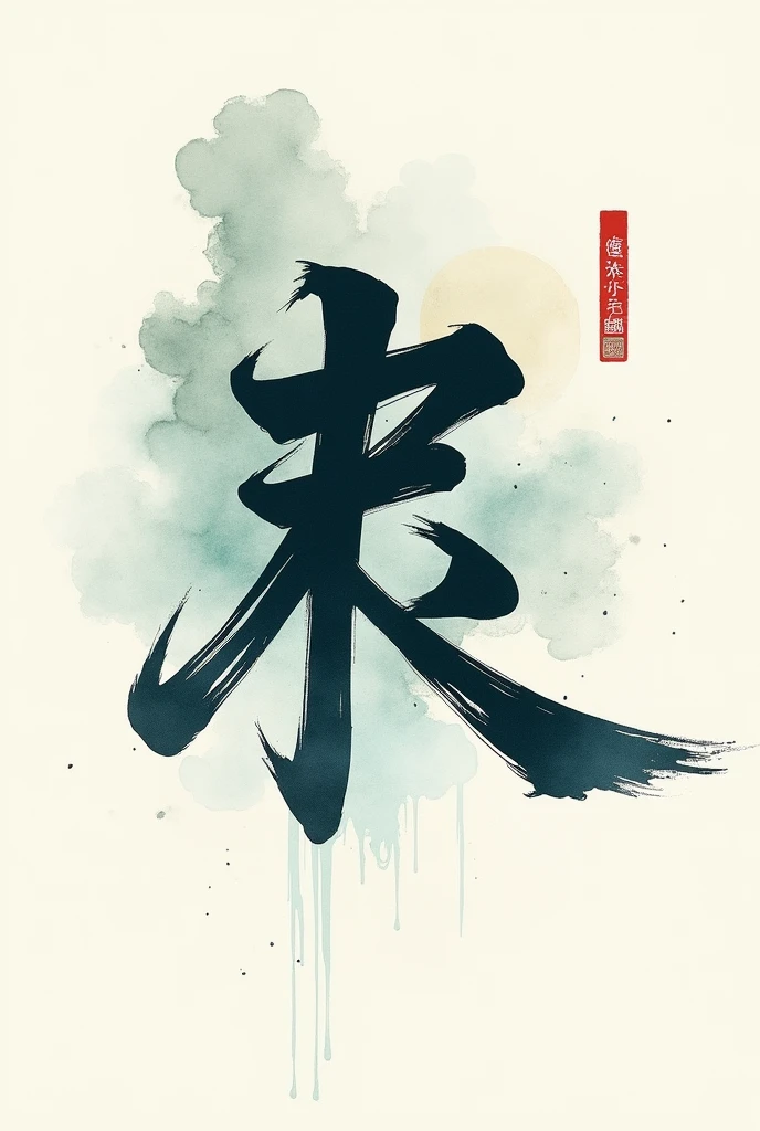 Watercolor style ancient Chinese character in a game
