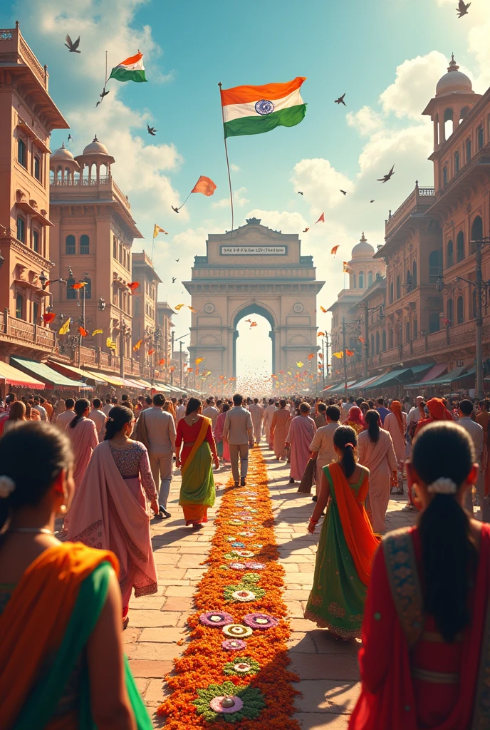Draw India independence day