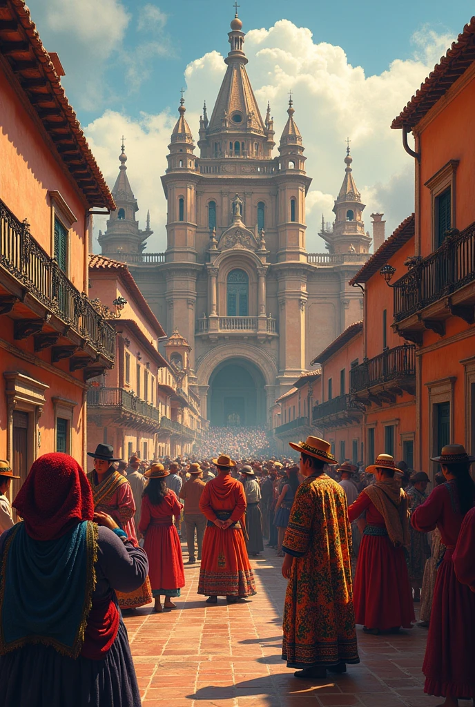 Image refers to the anniversary of Arequipa for the 484 years of Spanish foundation, Highlights include its mystical atmosphere, its typical dishes, its dances
And its people, consider the cathedral
