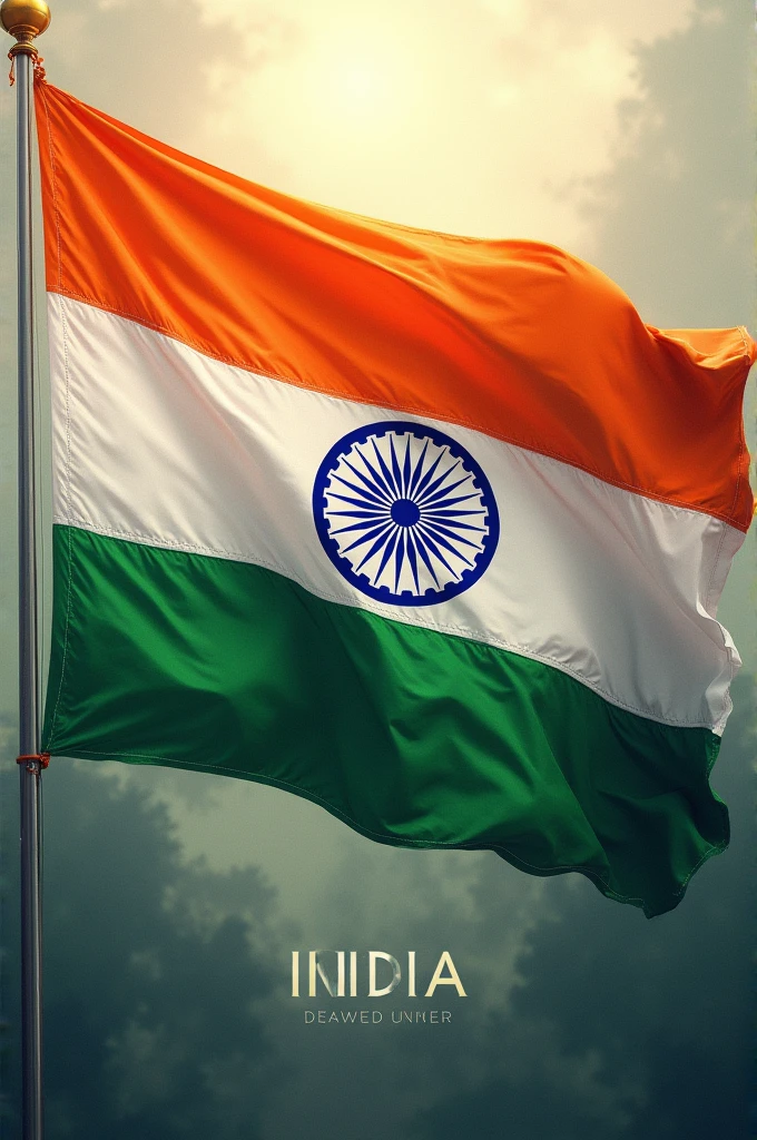 Indian flag with name