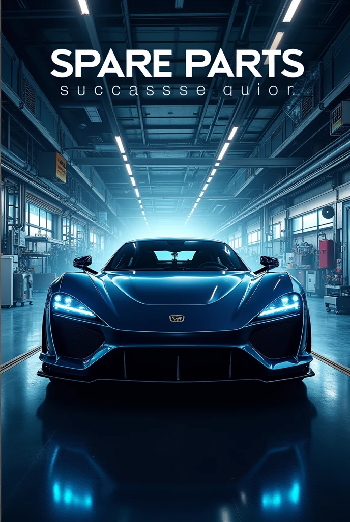 Cover for a marketing proposal for an automotive spare parts company 