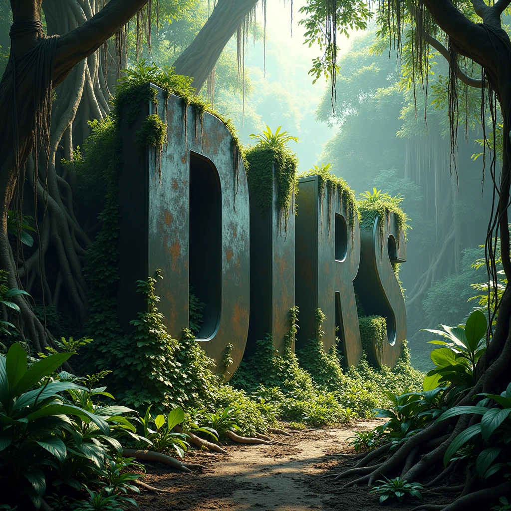 That name DIORiS in giant letters half buried in the jungle