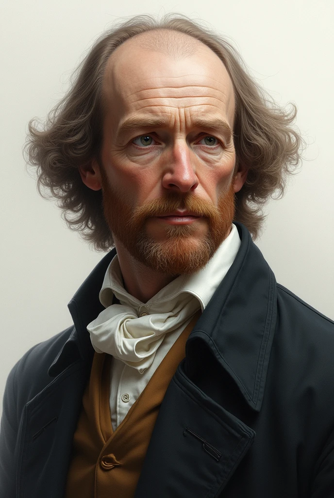 William Harvey in natural tones and white