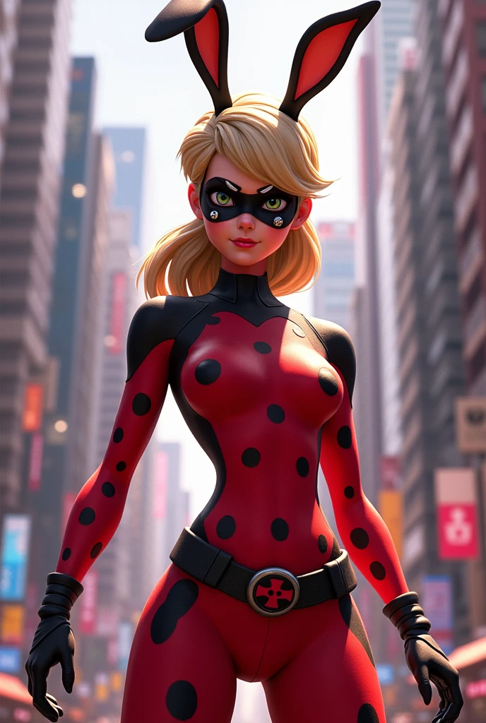 Ladybug com o miraculous do coelho