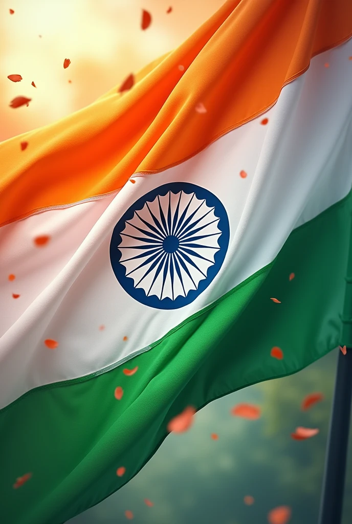Create a Elzio Home automation company wishes for indipends day of india with design of indian flag color