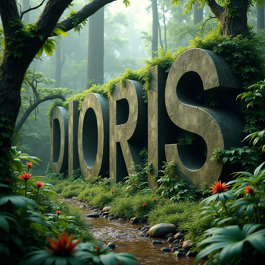 That name DIORiS in giant letters half buried in the jungle