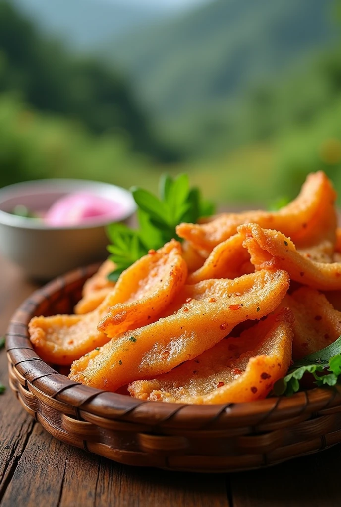 The snack called "Kaeb Moo" is a local delicacy of the northern region.