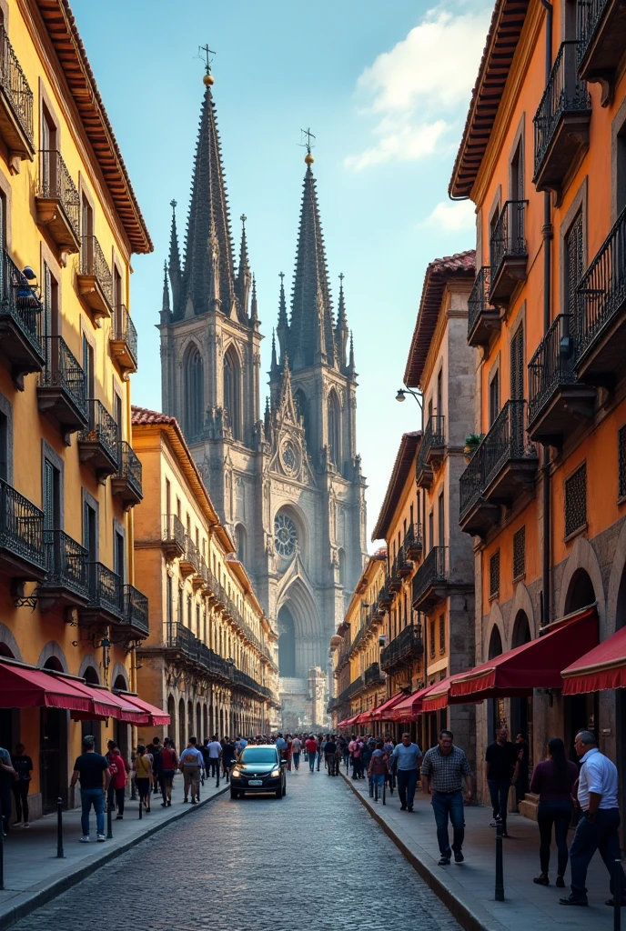 Another photo of the city of Spain taken from a cell phone 