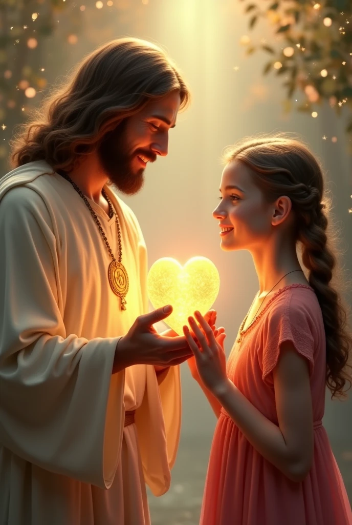 Jesus Christ give his heart to a 16 year old American girl