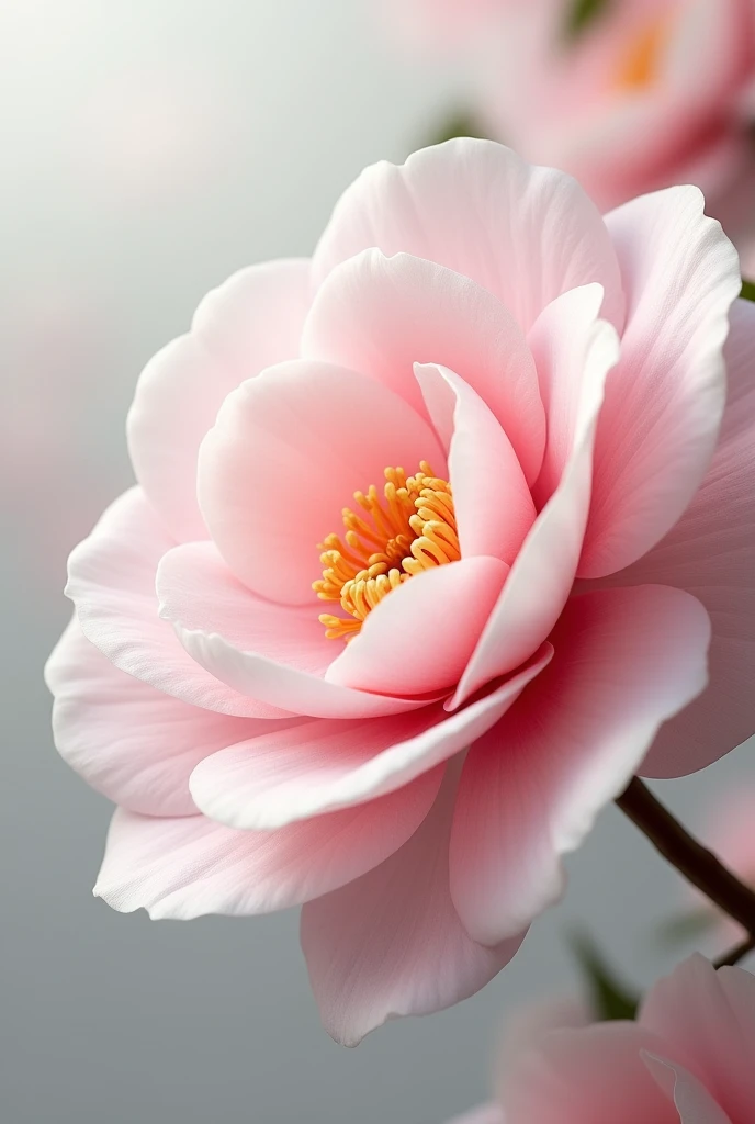 Exquisite and Delicate Floral Design(nobody) Miyajima Camellia Close-up