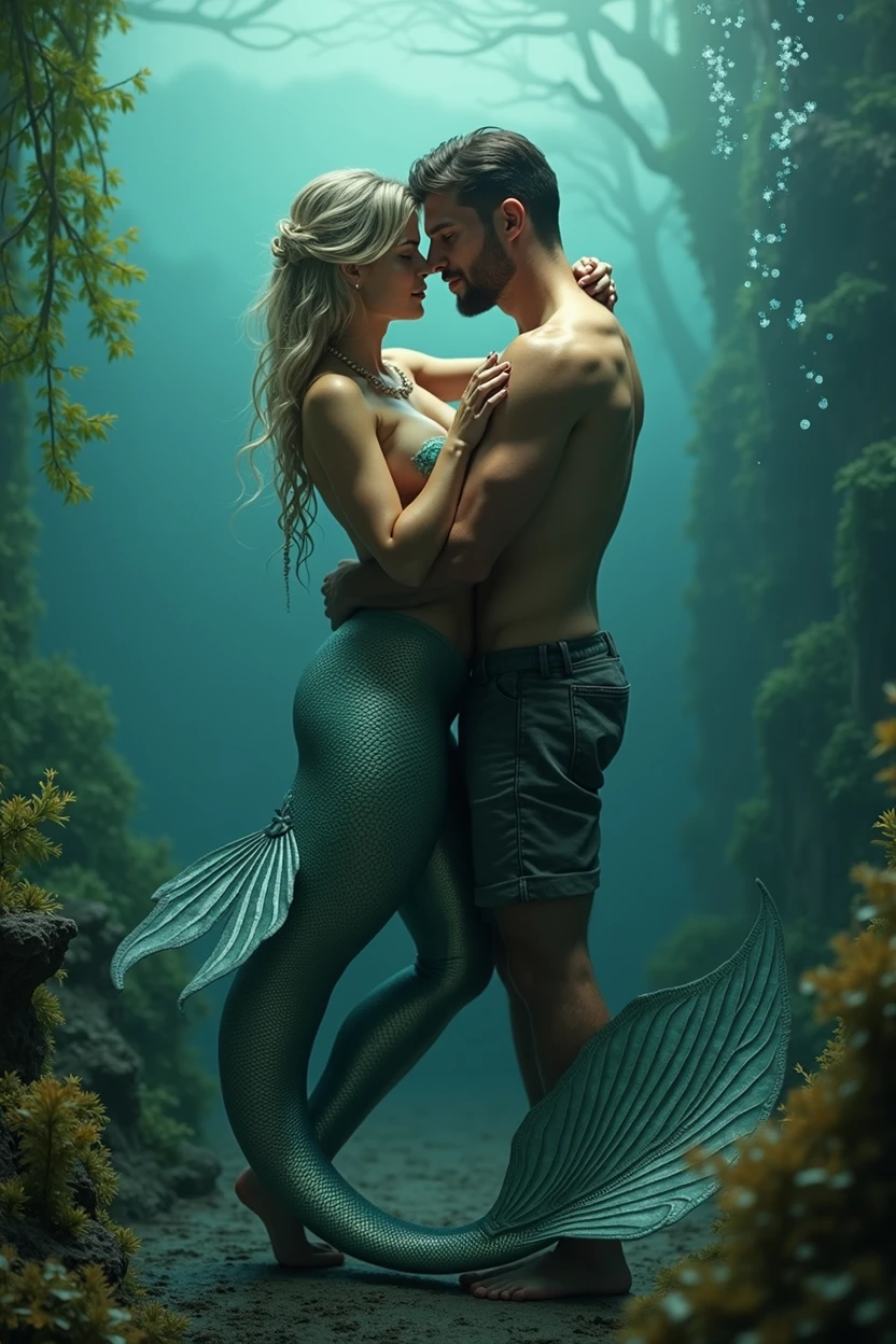 Sexy cirena having sex with a man, succubus myrmaid