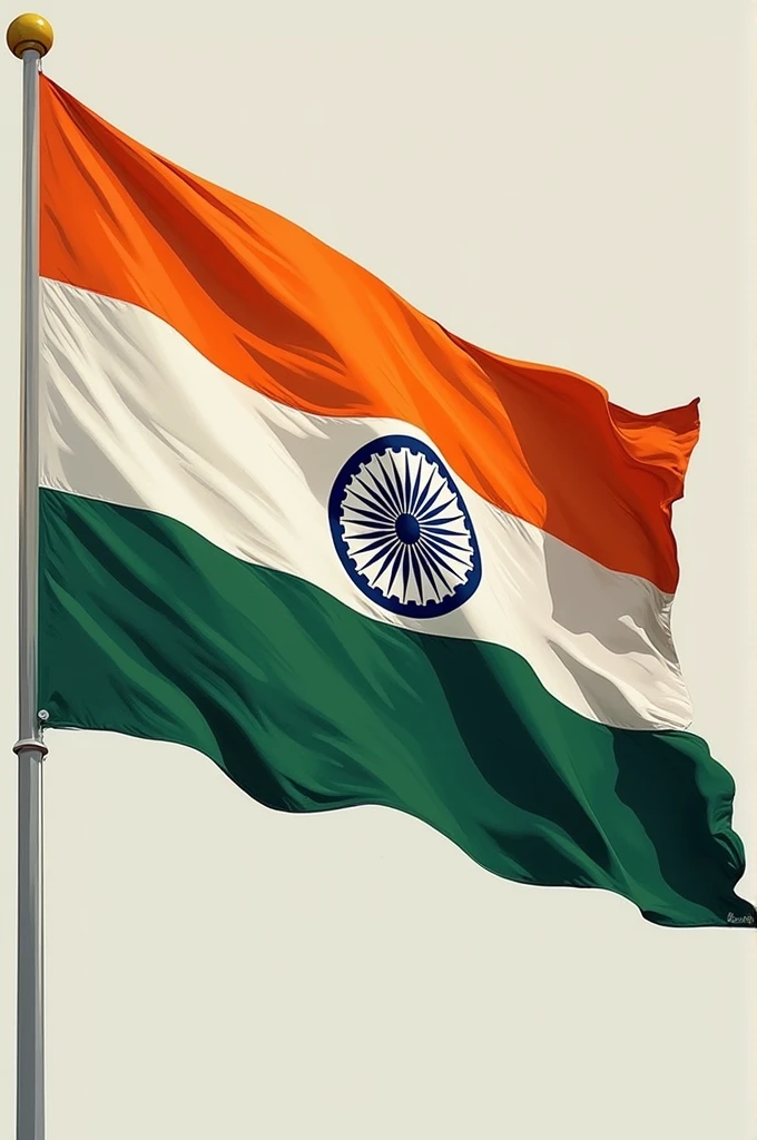 Creat a drawing on topic tiranga