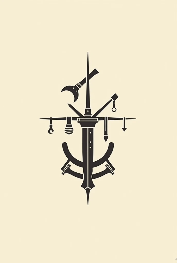 Simplified symbol of a medieval guild of shipwrights and sailmakers