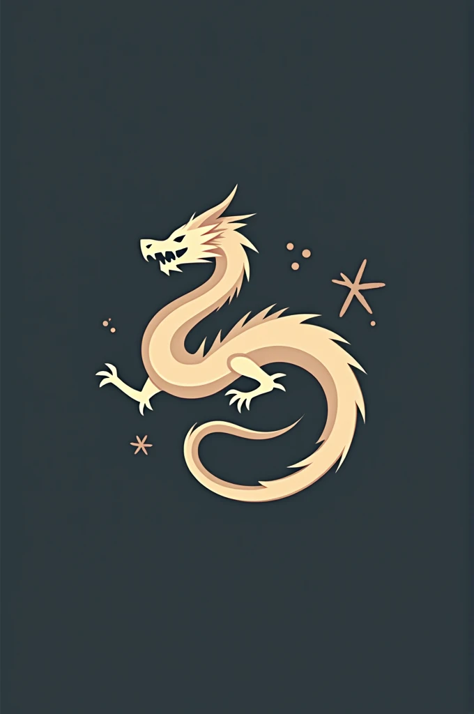 a Vector logo design with a 2d dragon imgae