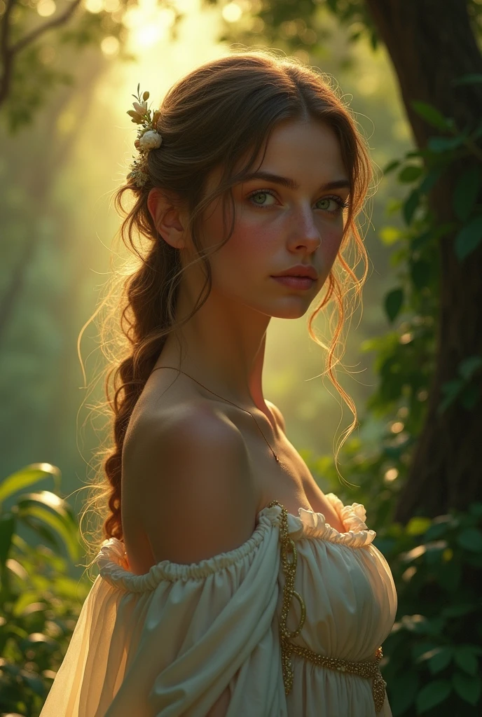 Young and beautiful Eve、The first woman mentioned in the Bible