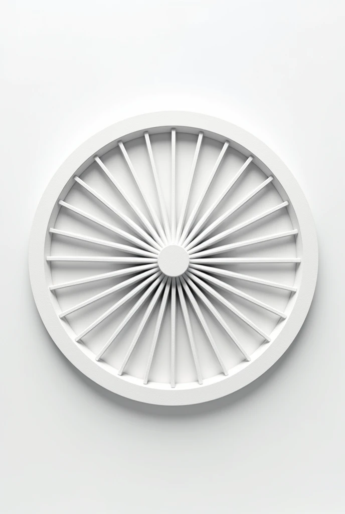 Creat a 3d outline ashok chakra
