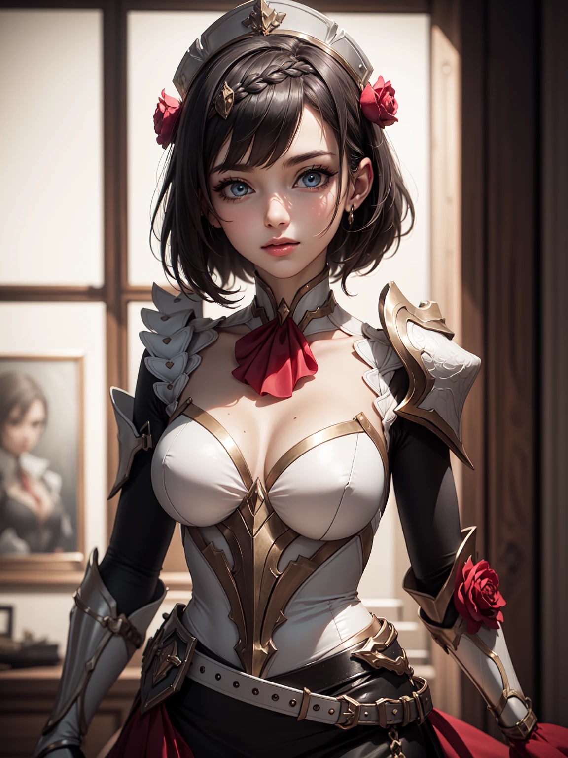 ((masterpiece)),(bestquality),((ultra-detailed)), (beautiful detailed face), depth of field,detailed,((beautiful detailed eyes)), medium breast, noelledef, cowboy shot, full body