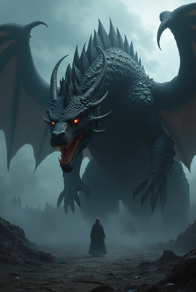 scare black dragon