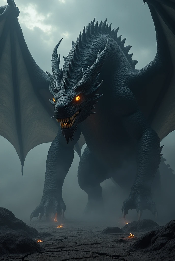 scare black dragon
