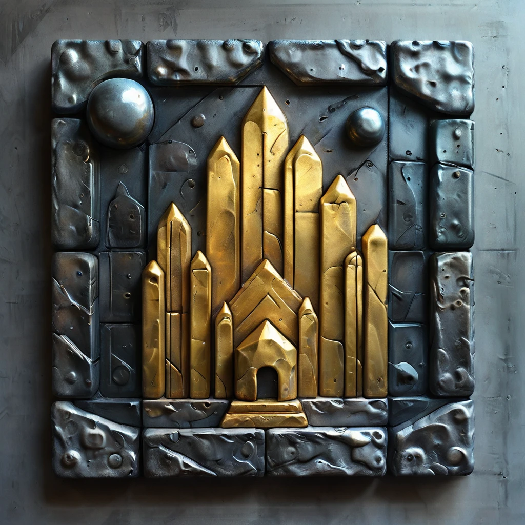building、camp、symbol、Three-dimensional、Shine、Shine、gold