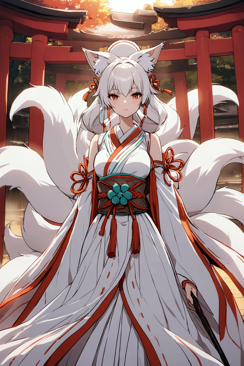 torii Shrine maiden Nine-Tailed Fox