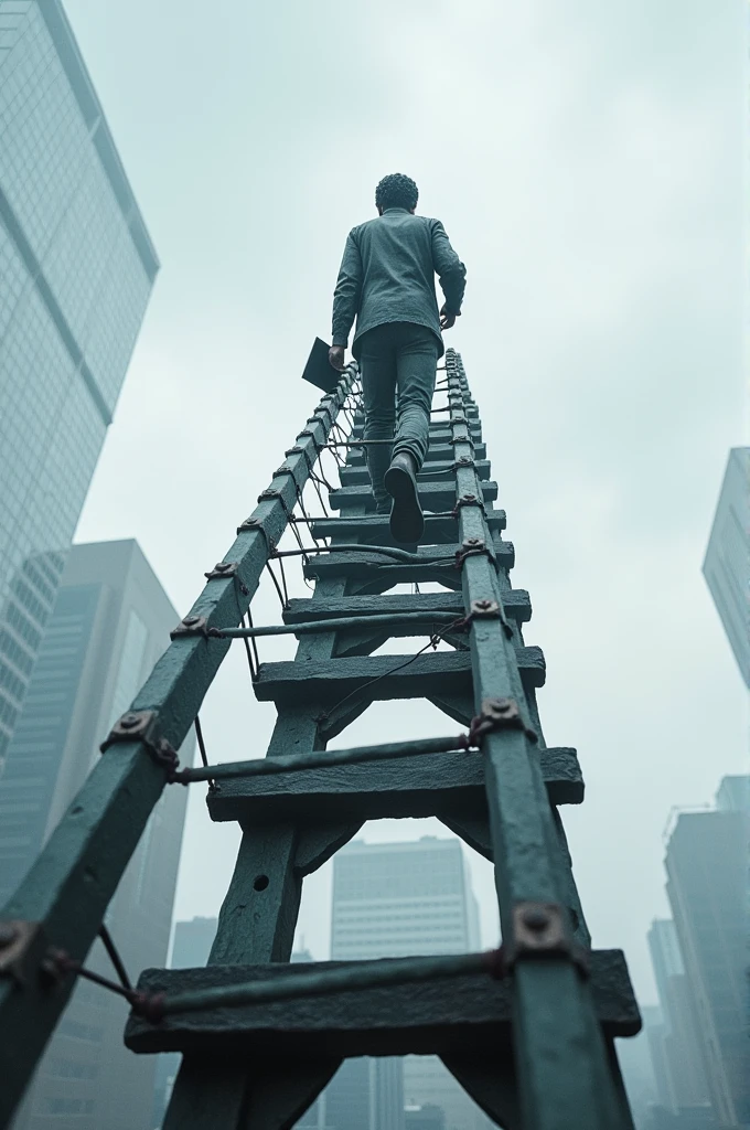statue of success ladder effort