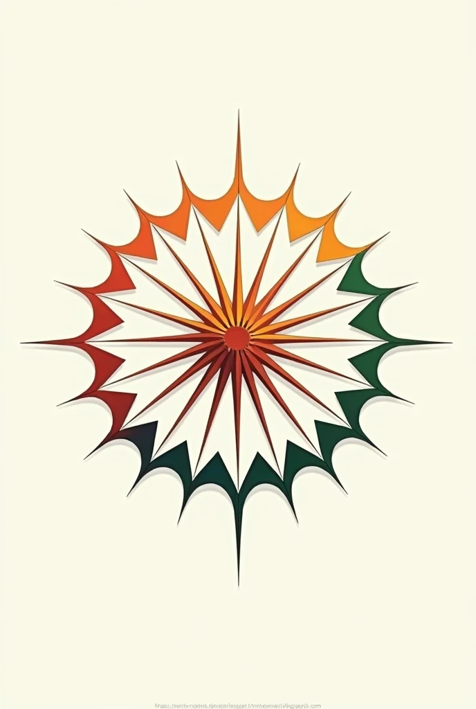 Craet outline of ashok chakra