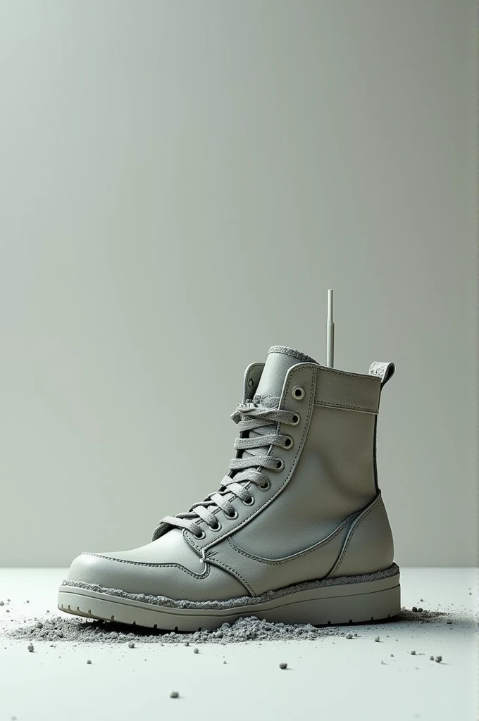 Cement filled in a shoe